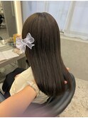 博多美容室/オリーブグレージュ/ワンカラー