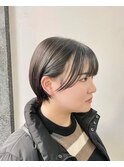 丸みショート×ショートボブ×前髪あり×横浜×20代30代