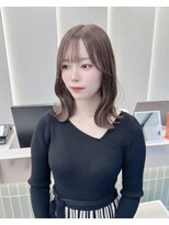 ロンドリゼル 札幌(Lond RiseL) オリーブグレー/前髪/ボブ/マロンベージュ/レイヤーカット/小顔