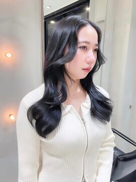 ヘアサロン ガリカ 表参道(hair salon Gallica) 【田中杏実】透ける暗髪×透明感ラベンダーグレージュカラー