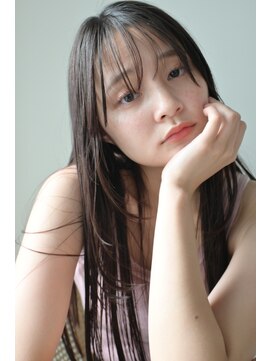 ディッセンバー 神宮前(December) ロングレイヤーシースルーバンググレージュカラーベージュカラー