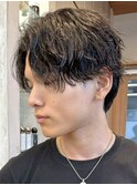 横浜西口メンズパーマツイストスパイラルパーマ波巻きパーマ強め