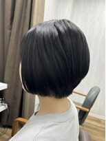 テーラヘアー 高座渋谷店(TELA HAIR)&nbsp;前下がりショート×ブルーブラック