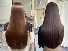 ダメージ毛でも施術可能な酸性ストレートも◎