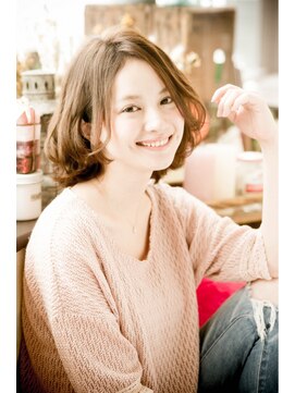 オハナ(ohana) 【ohana/表参道】大人可愛いヌーディ無造作ナチュラルボブ