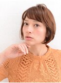 グラデーションカットでくせ毛カバーもできるリラクシーボブ☆