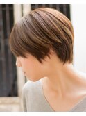３Dハイライト×ミルクチョコレートカラー×マニッシュショート