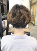 ショートボブ＊マッシュ＊ニュアンスパーマ