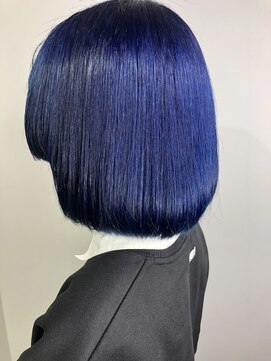 エル ヘアサロン なんば店(eL) eL☆HIROSHI サファイアブルー アディクシー ケアブリーチ