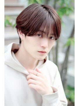 リークフー(Ree cu fuu) シースルー韓国風マッシュダウンパーマメンズカット爽やか