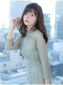 20代30代髪型 韓国風ロング 韓国カラー 美肌カラー サイドバング