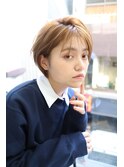 大人可愛い30代40代50ショートボブショート丸みショート
