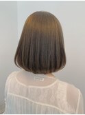【WISTERIA】ナチュラルワンカールボブ20代30代アッシュベージュ