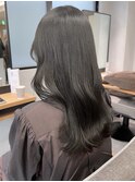 地毛風カラーアッシュグレージュ＊ブリーチなし透明感カラー