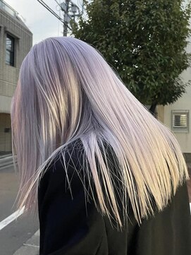 キャロルガーデンズ ボコカ 表参道(Carroll Gardens bococa) ラベンダー/ホワイトカラー/ブリーチ　azu