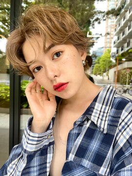 ギークス(GEEKS) 【GEEKS渋谷】マッシュ/冬カラー/ミルクティーベージュ/20代30代