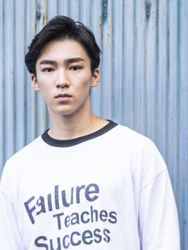 【メンズパーマ】7:3分けソフトツーブロックメンズカット