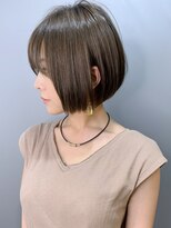 モリオ(morio)&nbsp;【morio】浦和　ベージュ　重ため　切りっぱなし　ミニボブ♪