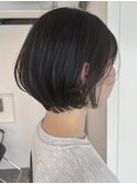 似合わせカット大人ひし形ショートボブ/30代/40代/50代/60代