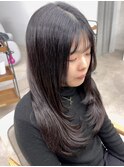 レイヤーカット髪質改善トリートメント前髪カット
