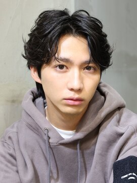 カルマパーマのマッシュショート