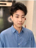 メンズパーマ メンズカット ツーブロック 刈り上げ ショート