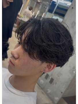 フィフスパーク(fifth PARK) 渋谷men'sフェザーパーマセンターパートフェザーショート微分け