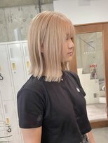 サクラ オモテサンドウ(SAKURA) 髪質改善カラーでハイトーンでも艶髪が叶う!/ダブルカラー