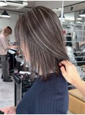【ハイライト】ベージュハイライトバレイヤージュ