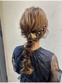 【編みおろし】結婚式/銀座/ヘアセット/カチモリ/アレンジ