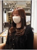 ミディアムレイヤー × 艶髪 バイオレットブラウン◎
