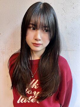 フェンヘアーアイス 中目黒(Fen.hair ici) 黒髪ロングでもレイヤーでさりげなく垢抜けるスタイルへ