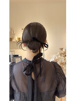 メイン(『　　』main)&nbsp;結婚式お呼ばれ(タイトシニヨンのカチモリヘア)