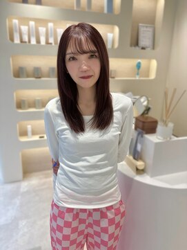 デュノヘアー 神戸三宮店(DUNO hair) 暗いけど重たく見えないダークピンクラベンダー