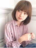 【原宿,表参道】大人カジュアル♪シースルーボブミディロブ