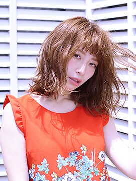 アースコアフュールボーテ 新潟中野山店 (EARTH coiffure beaute) ラフウェーブミディ【新潟東区】