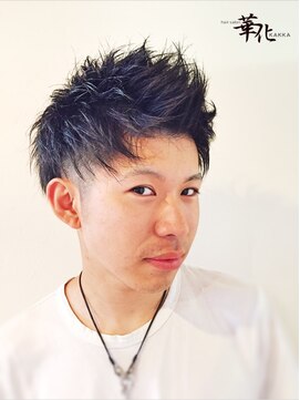 hair salon 華化 2ブロック アップバング