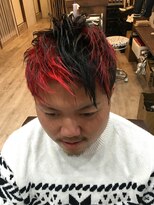 ヘアーサロン ミル(hair salon MiL) メンズダブルカラー　ツーブロック　アップバング　ネープレス