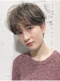 大人かわいいフリンジウェーブボブ＃前髪＃ココアブラウン