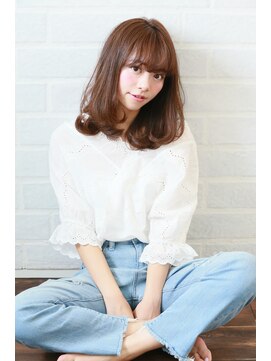 ブリーチ ラボ エーアイ 原宿店(BLEACH LABO Ai) 20代30代40代50代 色っぽふんわりミディの重軽ウェーブヘア♪