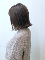 ヘアーポケット リタ(HAIR POCKET ritta) 切りっぱなしボブ　× ミルキーアッシュベージュ 