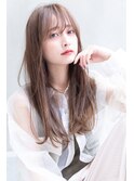 【ARTE表参道/青山】顔まわりレイヤーセミロング×透けカラー