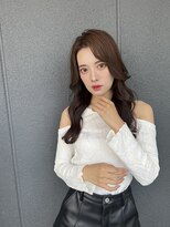 ロンド ストラーダ 心斎橋(Lond strada)&nbsp;韓国前髪顔周りロング×デザインカラー[心斎橋/髪質改善]