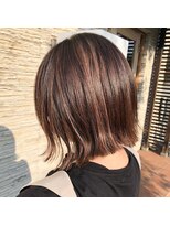 ドルセ(Dulce)&nbsp;ピンクベージュ×外はねボブ