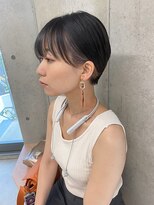 エウペ 渋谷(WEUPE)&nbsp;斜めバング/グレージュカラー/デザインカラー/シルキーベージュ