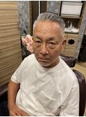 メンズツーブロツイストスパイラルアップバングショートメッシュ