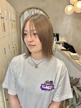 ロンドアジュール 横浜(Lond azur) ブリーチで作るまろやかベージュ！オイルで簡単スタイリング