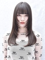 オウル(Owll) *小顔レイヤーロングシアーグレージュ*