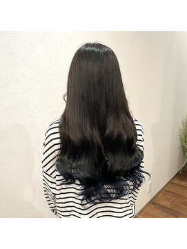 ヘアーラウンジルシェル(HAIR LOUNGE Le ciel) ラベンダーブルー×裾カラー