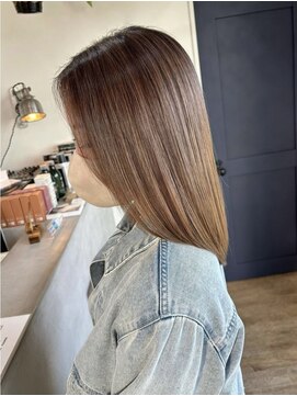 アーブル ヘアーアンドメイク(ARBRE) 髪質改善トリートメントハイライトダブルカラーベージュ